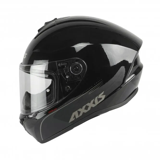 Casque AXXIS Draken S Solid A11 (Gloss Black) - Image 2