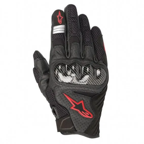Gants ALPINESTARS SMX-1 Air V2 (Noir/Rouge Fluo) - Image 2