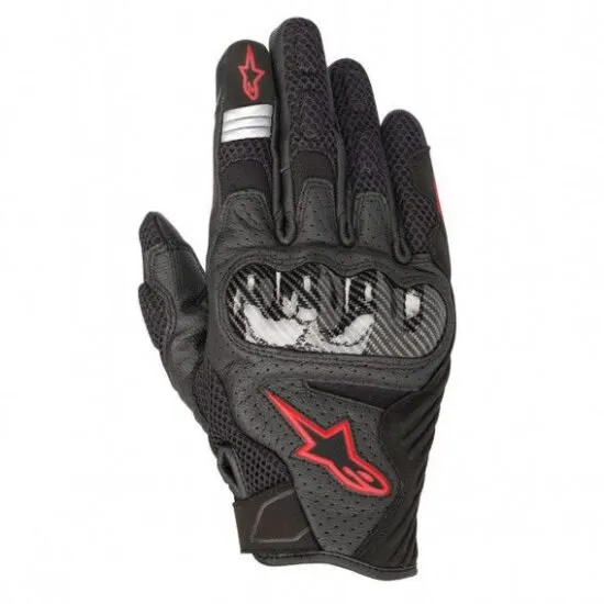 Gants ALPINESTARS SMX-1 Air V2 (Noir/Rouge Fluo)