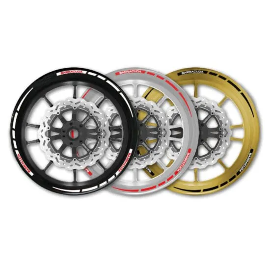 Liserets de jantes MaxiScooters BARRACUDA (Blanc)