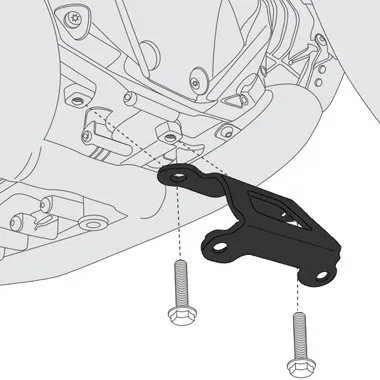 Kit spécifique GIVI RP5117KIT pour monter le sabot moteur RP