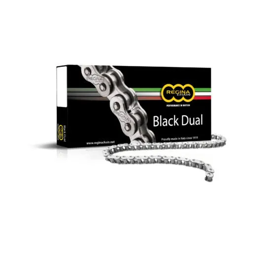 Chaine de transmission 124 Maillons REGINA Black Dual 525-ZRA